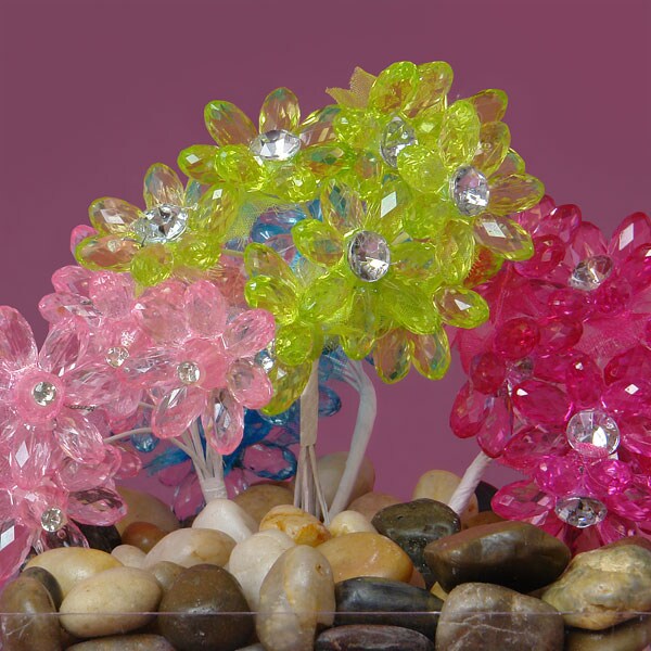 Jewel Acrylic Flowers