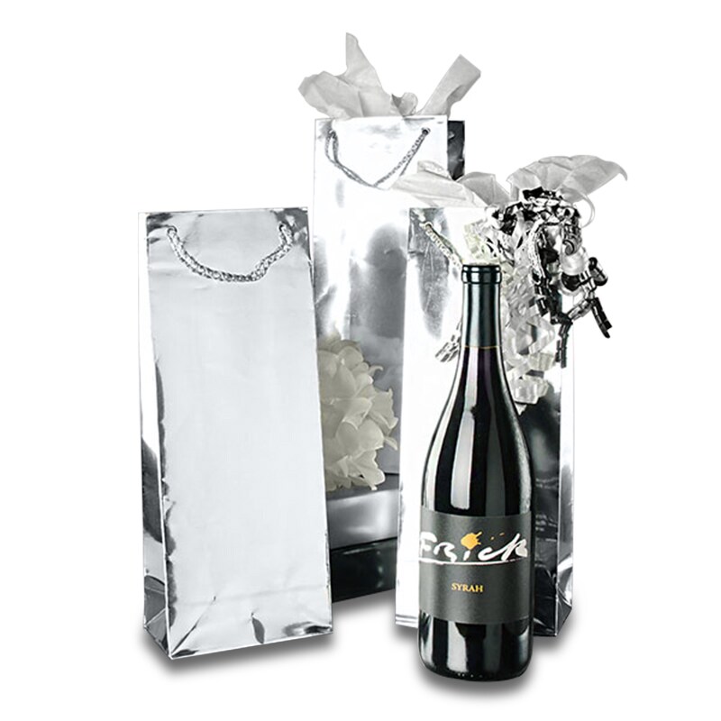 metallic wine bags