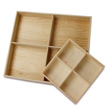 Unfinished Wooden Tray from Paper Mart for Crafting | Wood Tray