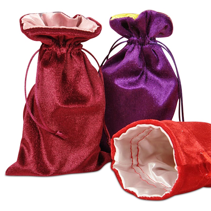 satin wine bags