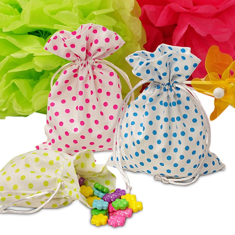 Polka Dot Cotton Feel Bags