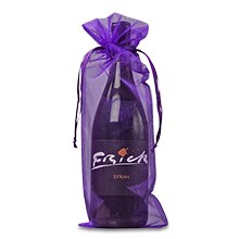 purple wine bag