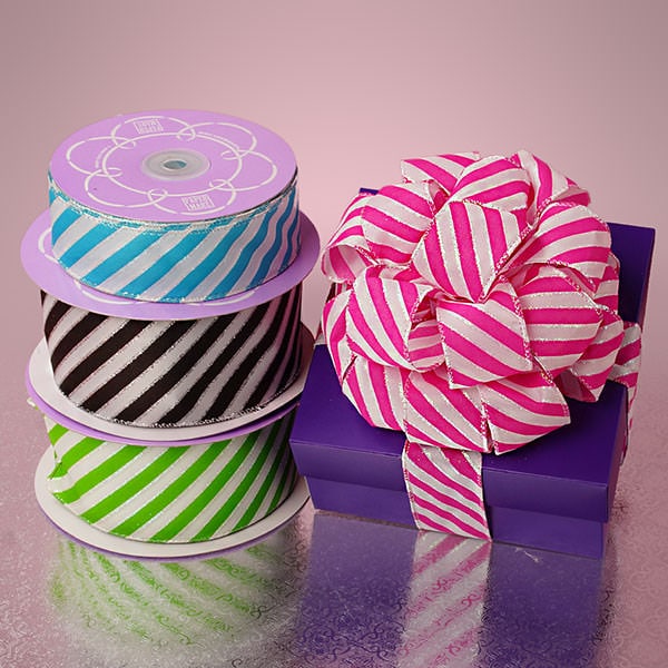 mardi gras stripe ribbon