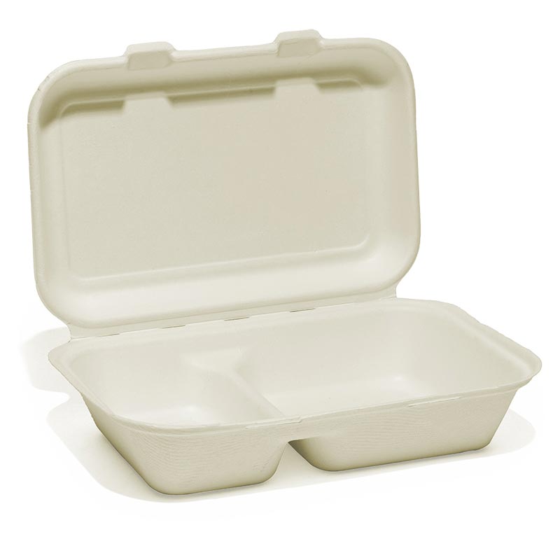 Molded Fiber Divided Hinged Lid Containers Shop