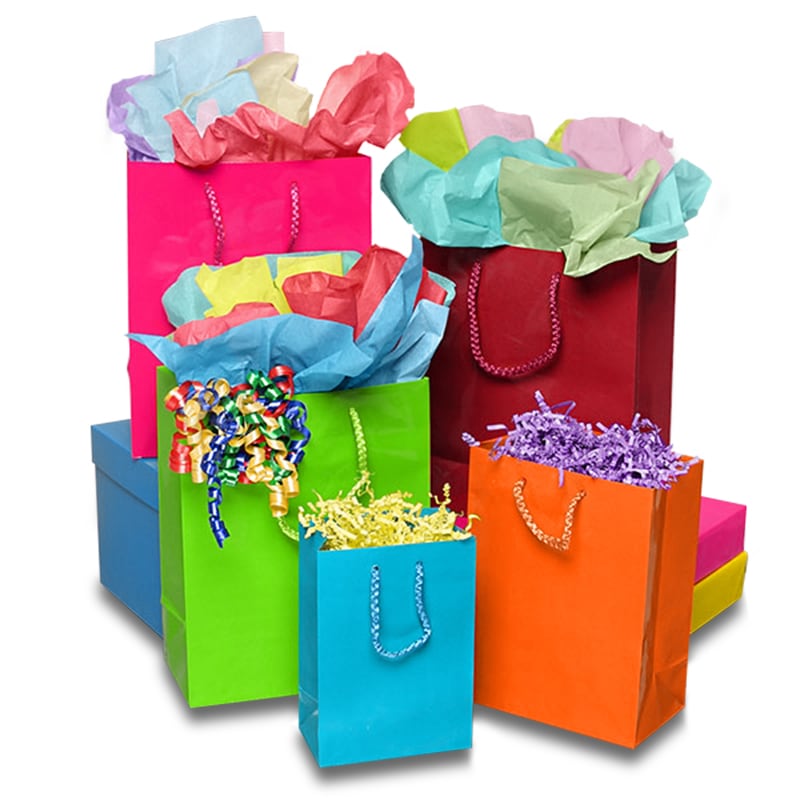 Download Glossy Colored Eurototes | Gift Bags at Paper Mart