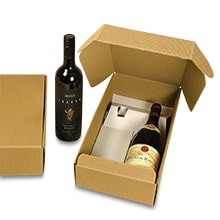 1 & 2 Bottle Presentation Wine Boxes | Shop Paper Mart