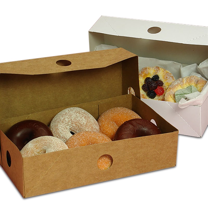 Donut Boxes w/ Lids | Wholesale Prices at Paper Mart