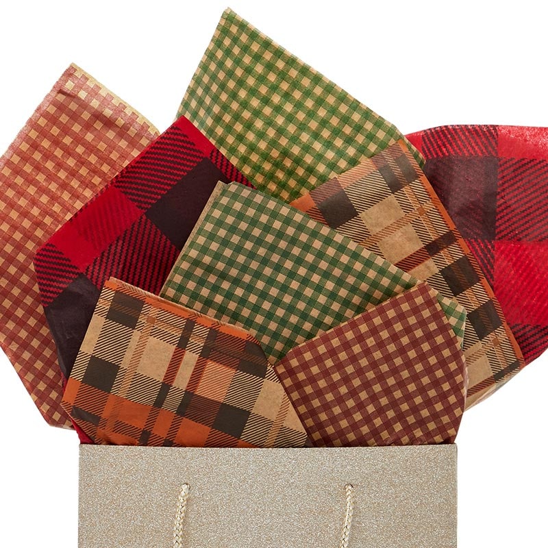 Plaid Pattern Tissue Paper Shop