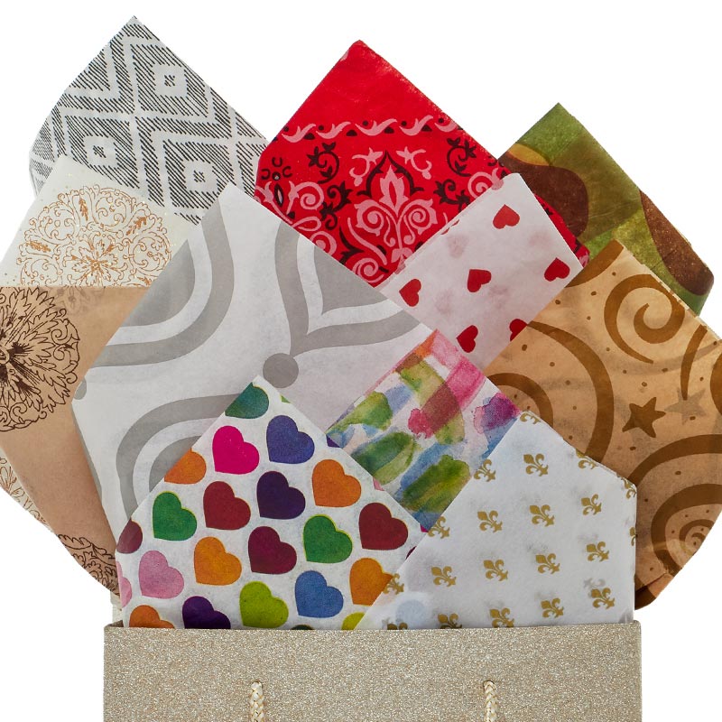 Printed & Patterned Tissue Paper Package Shop