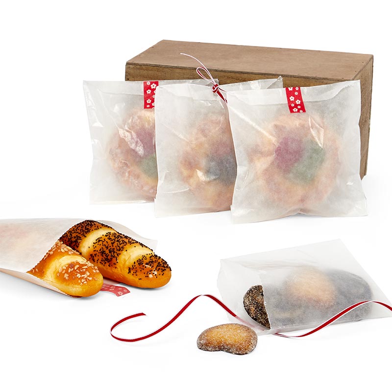 Custom Transparent Waxed Coated Glassine Lunch Bags