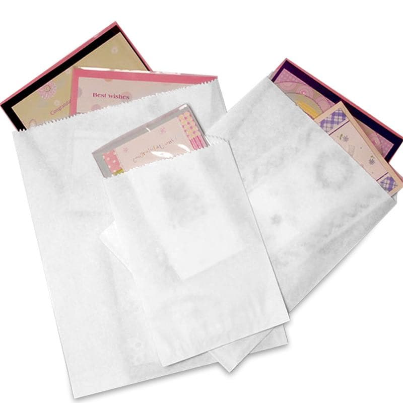Paper Mart 1/8lb 3 X 5-1/2 Flat Glassine Bags - 1000 count