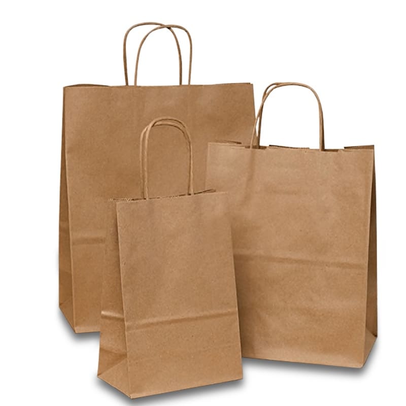 Brown Paper Bags - 6 lb. 100% Recycled Paper Sacks