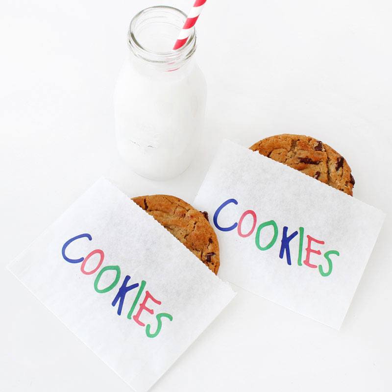 Printed best sale cookie bags