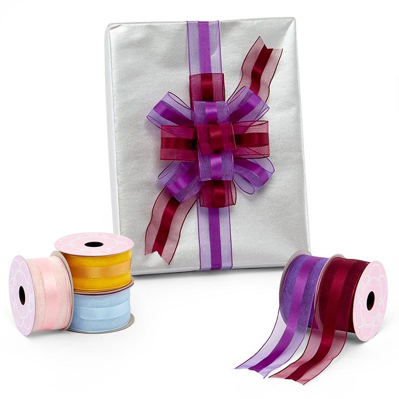 Satin Middle Sheer Wired Ribbon | Shop PaperMart.com