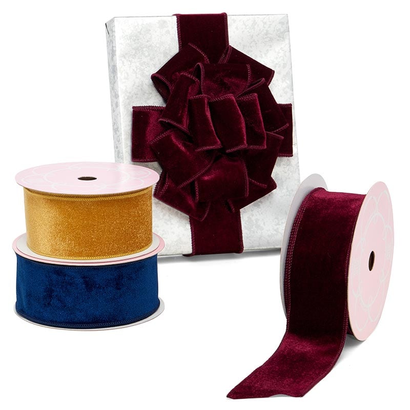 Burgundy Two Tone Iridescent Ribbon - Packaging Decor