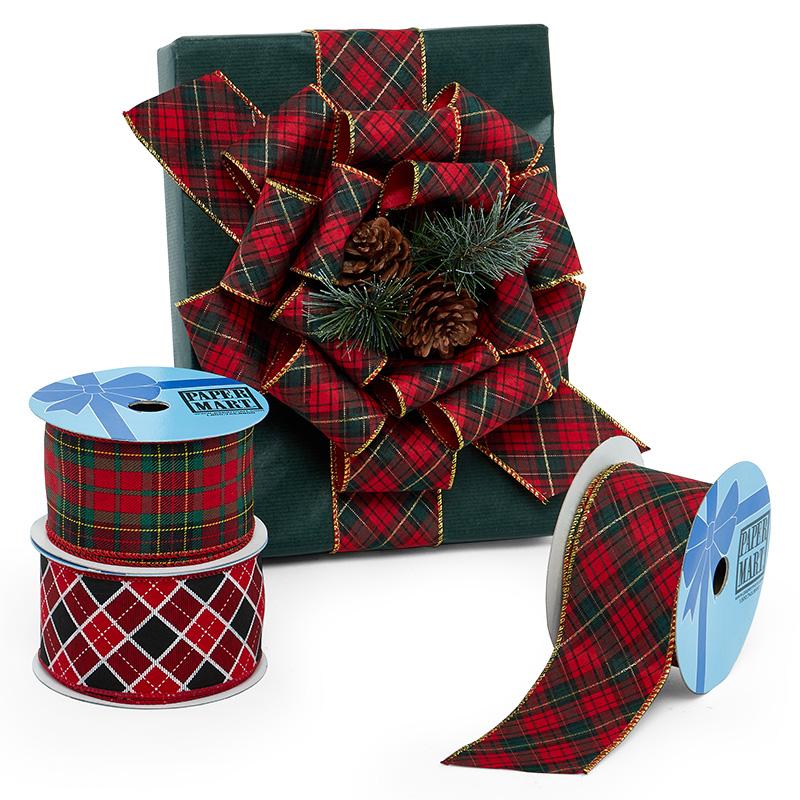 Plaid deals christmas ribbon