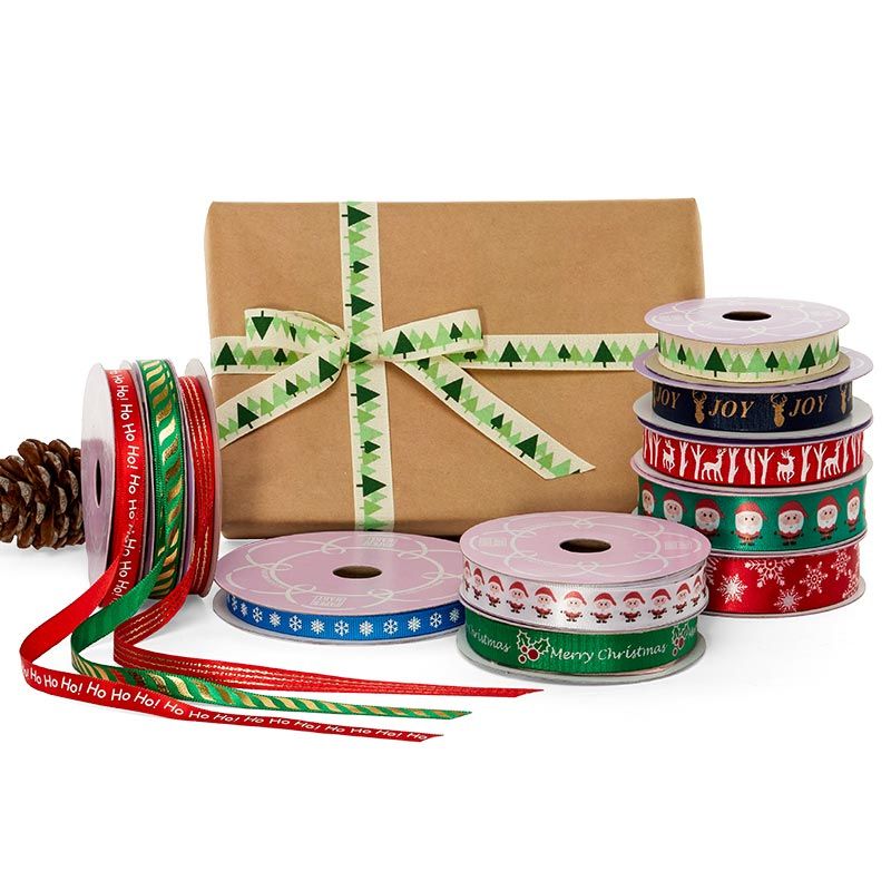 Thin christmas hot sale ribbon