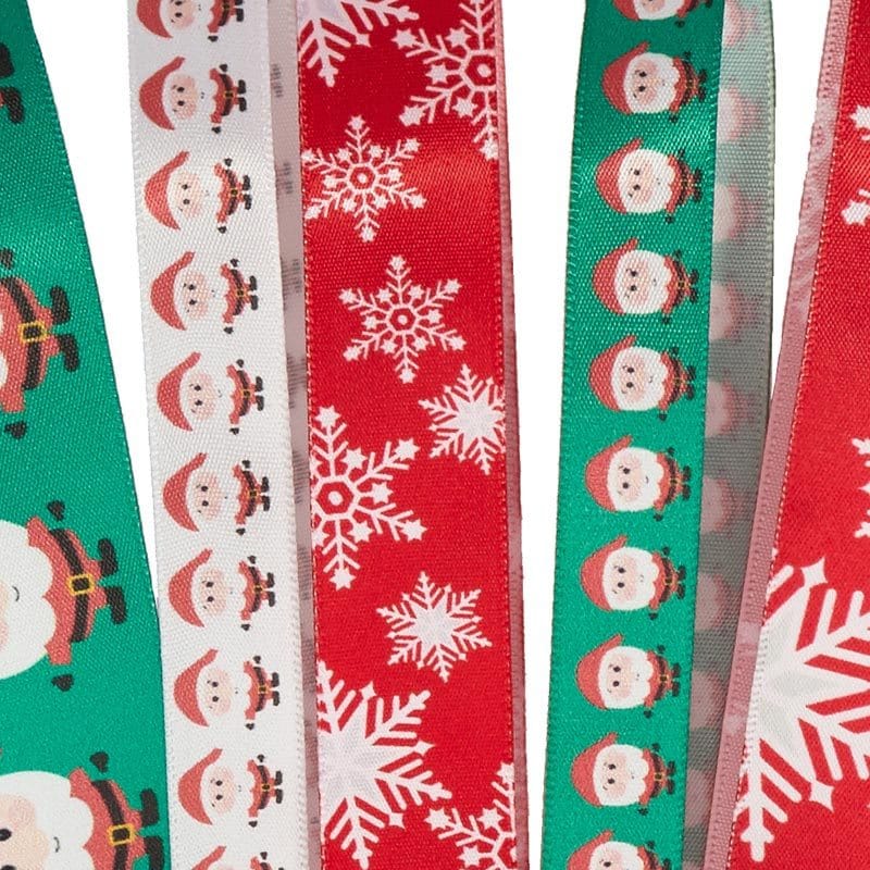 1 1/2 inch x 25 Yards Christmas Scene Satin Ribbon by Paper Mart, Size: 25 yd x 1 1/2'' | Quantity of: 1