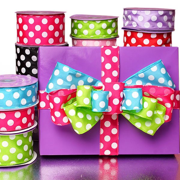 Polka Dotted Easter Ribbon, Holiday Ribbons, Wholesale Ribbon  Manufacturer
