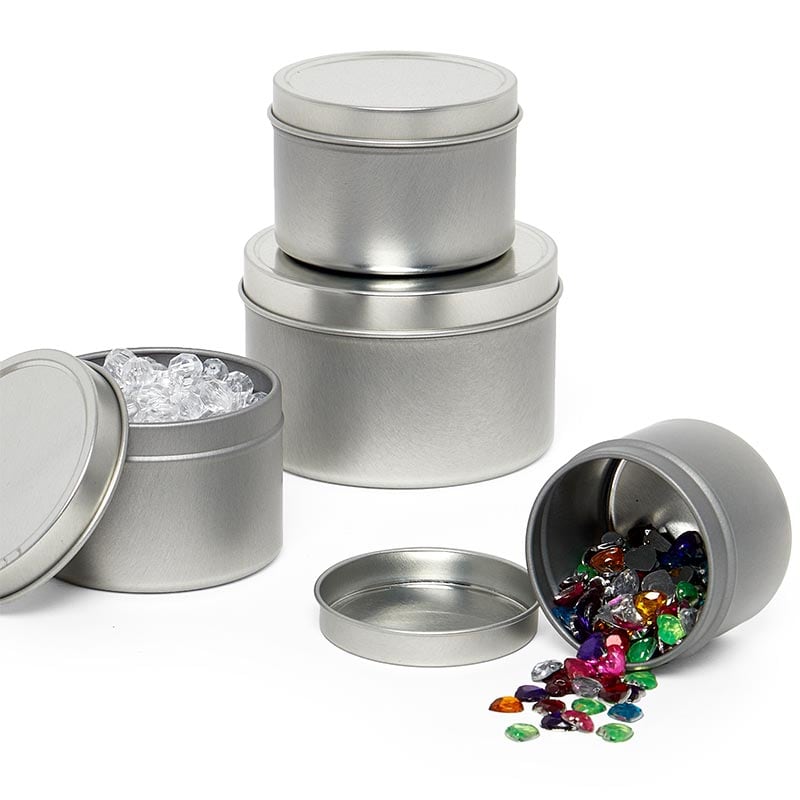 Round tin shop