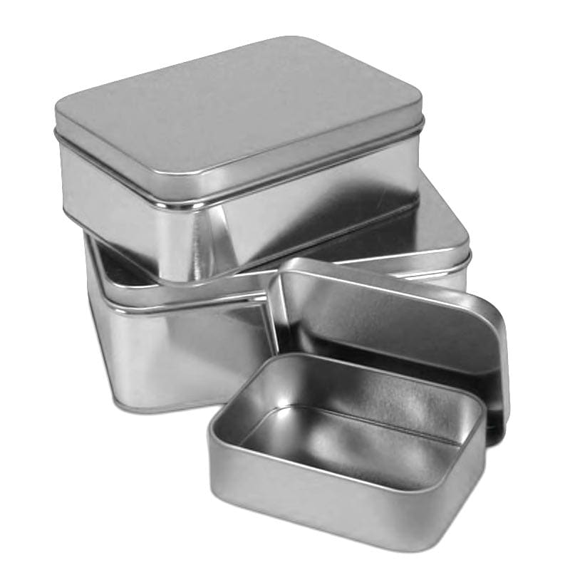 Small rectangular shop tins