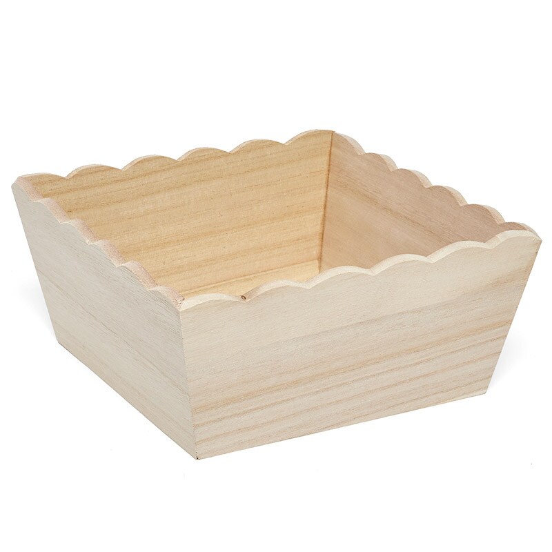 Scalloped Wooden Tray Set | Shop PaperMart.com