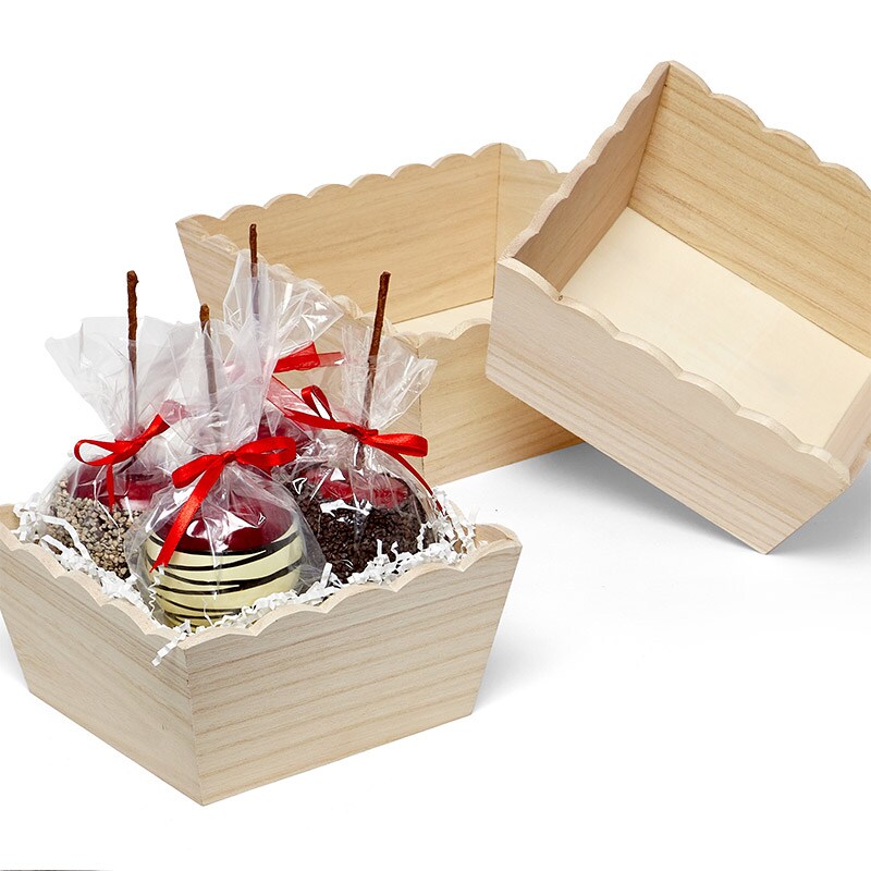 natural pine color/ yellowish Wooden Gift Basket, Size: 12*8 Inch at Rs  150/unit in Jaipur