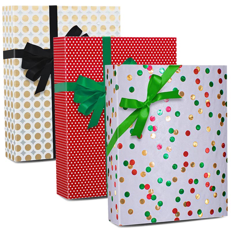 Polka dot hot sale wrapping paper