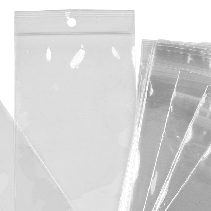 Clear Jewelry Bags Hanging Header Clear Cello Bags Poly Bag OPP Bag  100~500~1000