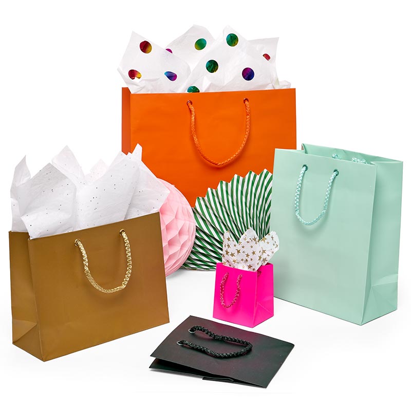 Matte Euro Tote Gift Bags Shopper Bags