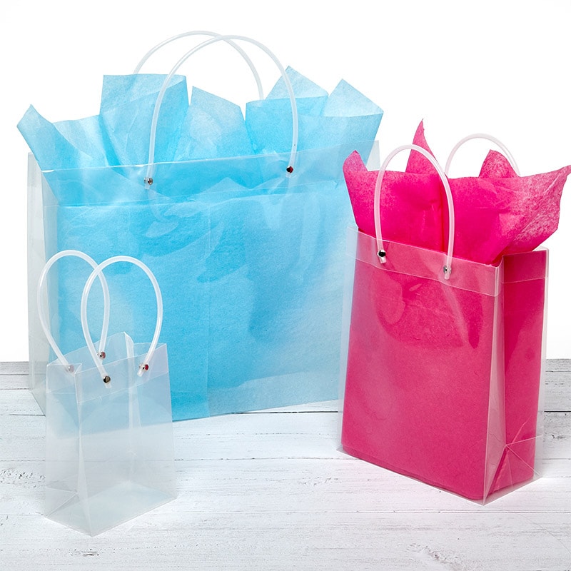 Water Soluble Clear Retail Shopping Bag with Handle
