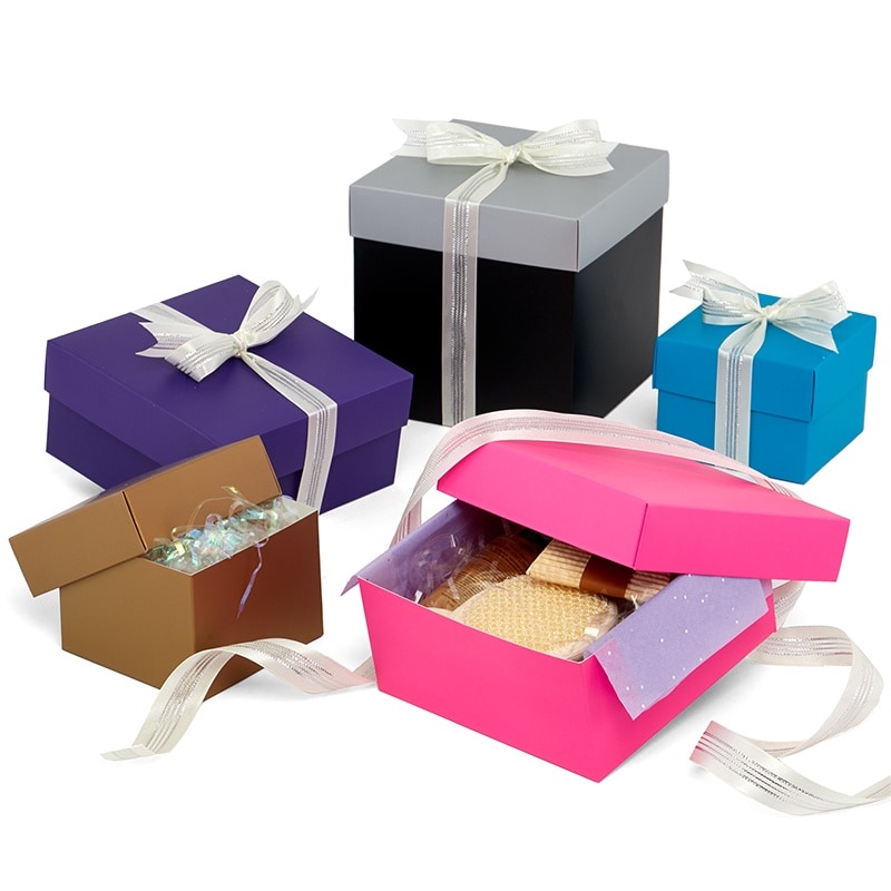 Colored Deluxe Two Piece Gift Boxes | Shop PaperMart.com