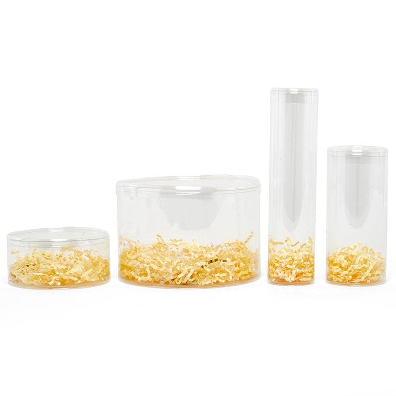 Small round best sale clear plastic containers