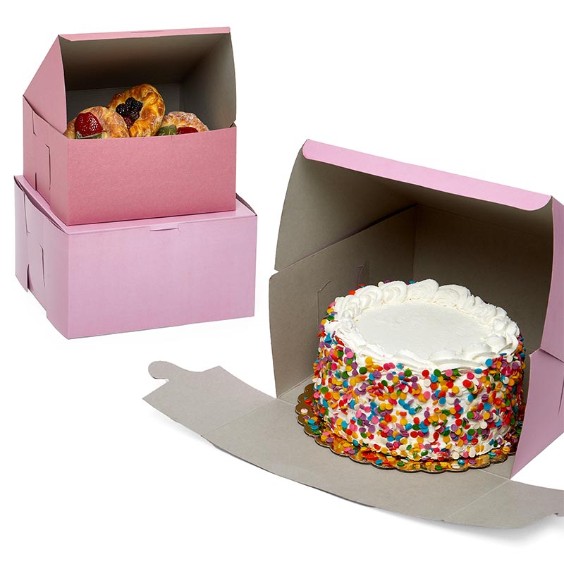 Buy Intactmedia Pinata Cake, Tall Cake Box, Fully Transparent (Pack of 5)  Color Pink Online at desertcartINDIA