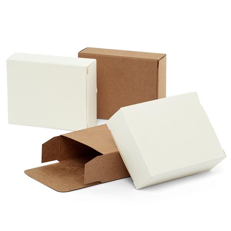 White & Kraft Soap Boxes