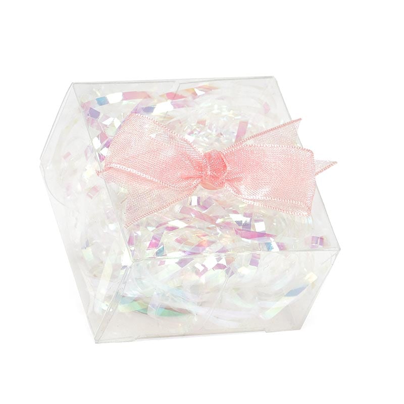 Clear Square Gift Box With Bow Plastic Favor Box (pack of 12) Gift