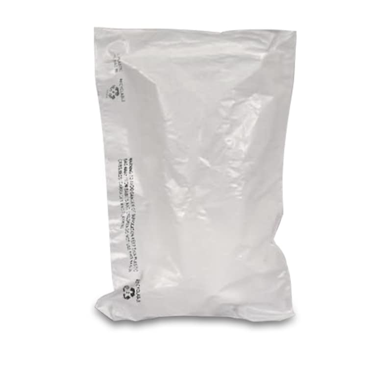 White High Density Plastic Bags - 0.8-0.65 Mil | Shop with Paper Mart