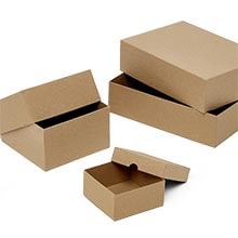 Kraft Covered Setup Mailing Boxes