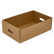 Rectangular Corrugated Tote Tray