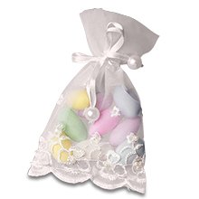 Embroidered Pearl Organza Bags