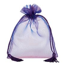 Jewel Tone Iridescent Sheer Tasseled Bags