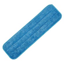 18" Blue Microfiber Wet/Dry Mop Pad