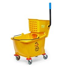 35qt Yellow Mop Bucket and Wringer Combo