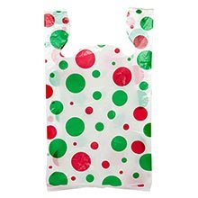 Holiday Plastic T-Shirt Bags