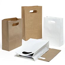 Stock Your Home 70 Lb Kraft Brown Paper Bags with Handles (50 Count) -