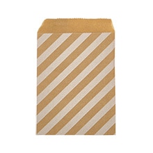 Patterned Kraft Merchandise Bags