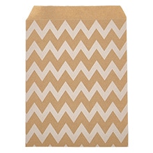 Patterned Kraft Merchandise Bags