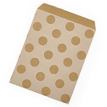 Patterned Kraft Merchandise Bag