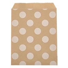 Patterned Kraft Merchandise Bags