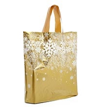 Printed Snowflake LDPE Bags